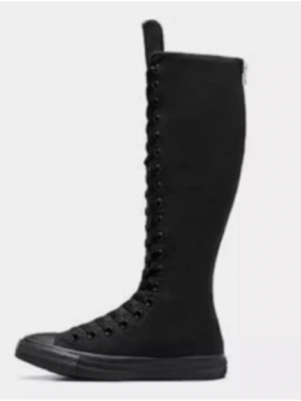 Converse Chuck Taylor All-Star XX-Hi Knee High Lace-Up Boots - Black size 8